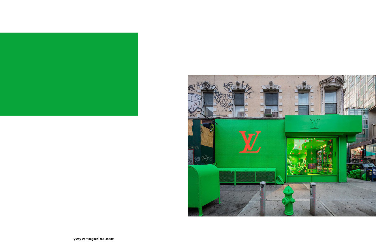 Louis Vuitton Created A Pop-Up In NYC Covered Entirely In Neon